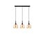 Trio Lighting 3-part chalice-shaped hanging lamp 3xE27 brass matt - Elegant lighting for any interior