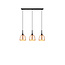 Trio Lighting 3-teilige kelchförmige Hängelampe 3xE27 Messing matt - Elegante Beleuchtung für jedes Interieur