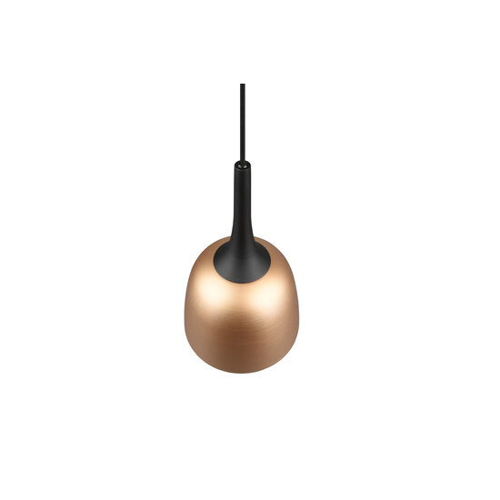 Trio Lighting lámpara colgante en forma de cáliz 3xE27 latón mate - Iluminación elegante para cualquier interior
