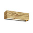 Wide wood-colored top/bottom wall lamp LED 1x13.5W 3000K