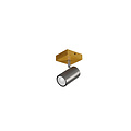Manoeuvrable wall/ceiling spot 1xGU10 nickel matt