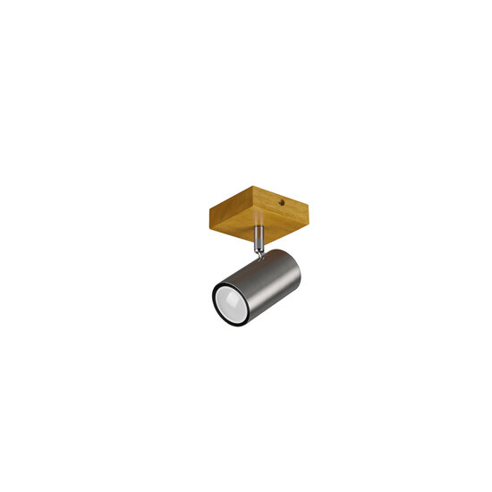 Manoeuvrable wall/ceiling spot 1xGU10 nickel matt
