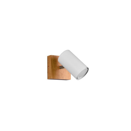 Matte white manoeuvrable wall/ceiling spot 1xGU10