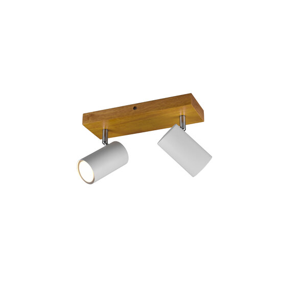 Trio Lighting Spot de plafond duo orientable 2xGU10 blanc mat - Idéal pour chaque espace
