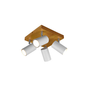Trio Lighting White square 4 tubes ceiling spot 4xGU10