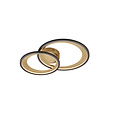 Small 2 circle ceiling lamp LED 29W 3000K matt black