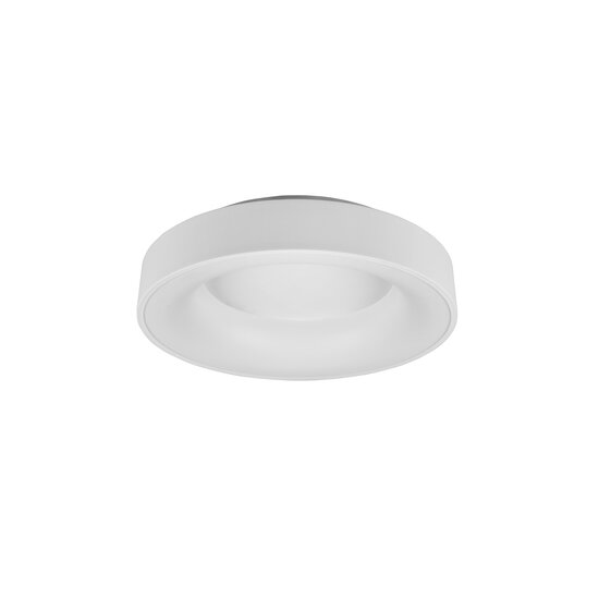 Plafonnier rond doux LED 27W 4000K blanc mat