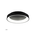 Soft round matte black multifunctional ceiling lamp LED 48W 2600-6000K