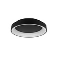 Soft round matte black multifunctional ceiling lamp LED 48W 2600-6000K