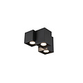 Trio Lighting Lámpara de techo 3 bloques desiguales 3xGU10 negro mate - Iluminación ideal para cualquier espacio