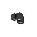 Uneven 3-block ceiling lamp 3xGU10 matt black