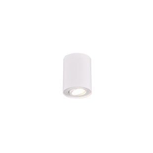 Round directional single ceiling spot 1xGU10 white