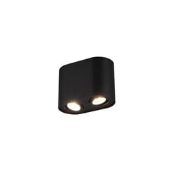Trio Lighting Ronde mat zwart richtbare duo plafondspot 2xGU10