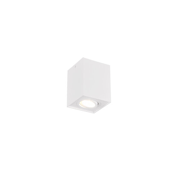 Tight rotatable single ceiling spot 1xGU10 white