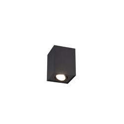 Trio Lighting Spot de plafond unique rotatif noir mat 1xGU10