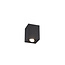 Sleek matte black rotatable single ceiling spot 1xGU10