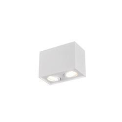 Spot plafond duo orientable élégant GU10 blanc