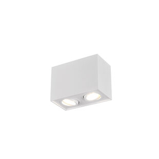 Elegant adjustable duo ceiling spotlight GU10 white