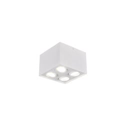 Trio Lighting Strak draaibare 4-spots plafondlamp 4xGU10 wit