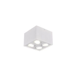 Plafonnier 4 spots orientable étroitement 4xGU10 blanc
