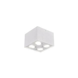 Tightly rotatable 4-spot ceiling lamp 4xGU10 white