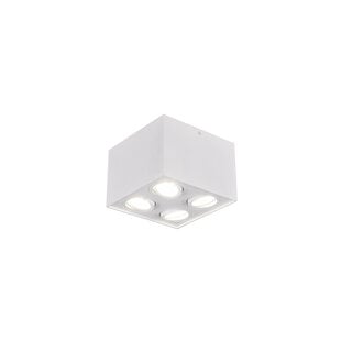 Trio Lighting Strak draaibare 4-spots plafondlamp 4xGU10 wit