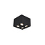Trio Lighting Mat zwart strak draaibare 4-spots plafondlamp 4xGU10 - Perfecte verlichting voor elke ruimte