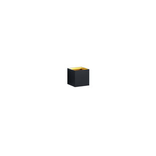 Trio Lighting Kubus alu spot mural 1x4,3W 3000K noir mat