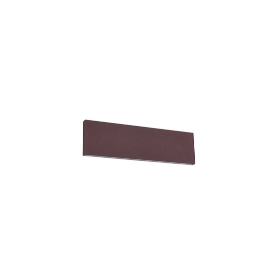 Petite applique murale haut/bas plat LED 6W 3000K couleur rouille