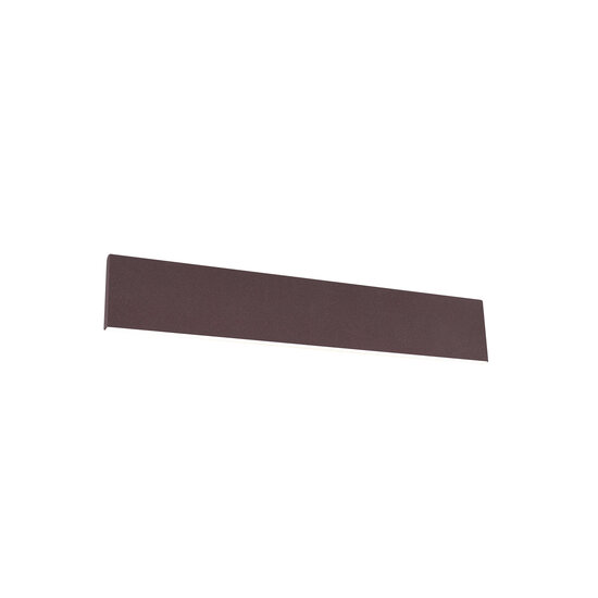 Large flat top/bottom wall lamp LED 9W 3000K rust color