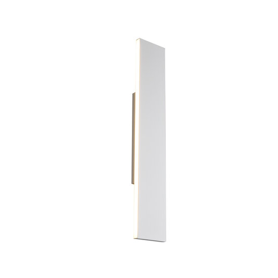 Mattweiße große flache Wandleuchte oben/unten LED 9W 3000K