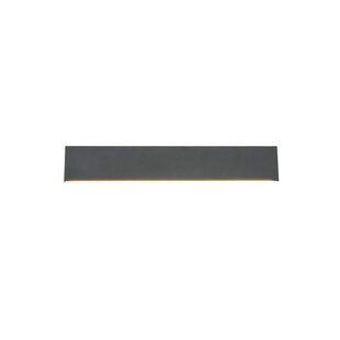 Trio Lighting Large flat gray top/bottom wall lamp LED 9W 3000K