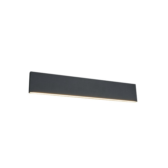 Trio Lighting Large flat gray top/bottom wall lamp LED 9W 3000K - Ideal for creating a cozy atmosphere