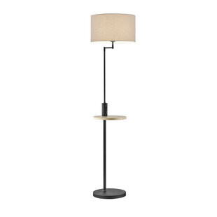 Handy rotatable floor lamp1xE27 USB matt black