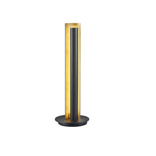 Kleine schwarze geheimnisvolle Säulen-Steh-/Tischlampe LED 6,8W 3000K