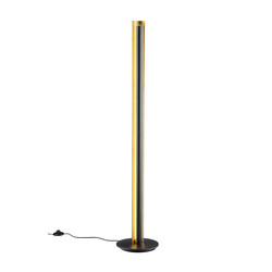 Lámpara de pie gran columna misteriosa LED 15W DIM 3000K negro