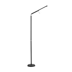 Lampadaire architectural variateur tactile LED 6W 3000K noir mat