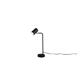 Trio Lighting Retro mattschwarze Tisch-/Schreibtischlampe 1xGU10