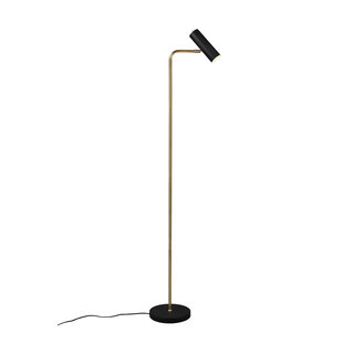 Trio Lighting Retro vloerlamp 1xGU10 mat messing