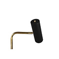 Retro floor lamp 1xGU10 matt brass