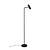 Mat zwart retro vloerlamp 1xGU10