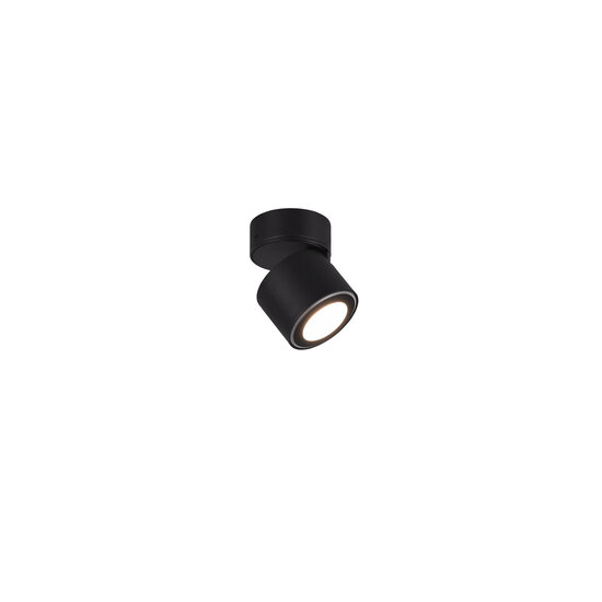 Recessed/surfaced black matte ceiling spot 1x5W 3000K
