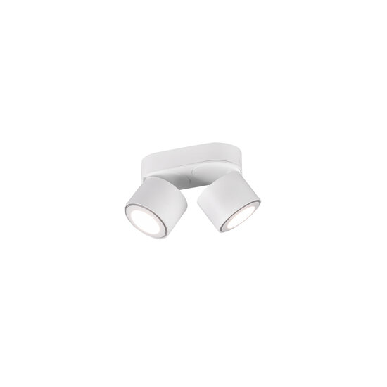 Trio Lighting Duo spot encastré ou en saillie blanc mat 2x5W 3000K - Solution d'éclairage idéale pour chaque pièce