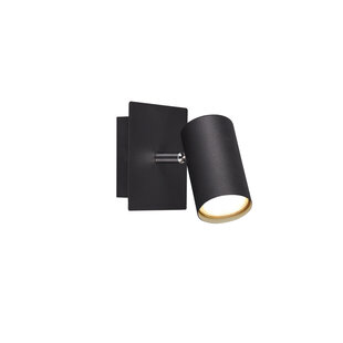 Trio Lighting Spot mural/plafond rotatif noir GU10
