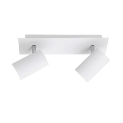 Two-piece rotatable ceiling spot 2xGU10 white
