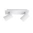Trio Lighting Tweedelige draaibare plafondspot 2xGU10 wit - Strakke en moderne verlichting voor elk interieur