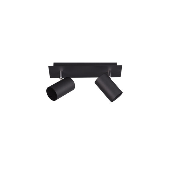 Trio Lighting Black two-piece rotatable ceiling spot 2xGU10 - Ideal for creating a cozy atmosphere