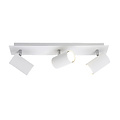 Spot de plafond rotatif en trois parties 3xGU10 blanc