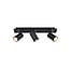 Trio Lighting Spot de plafond rotatif noir 3xGU10 - Idéal pour chaque espace