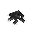 Four-part ceiling spotlights 4xGU10 matt black